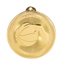 2" BriteLazer Series Basketball Medal BL203