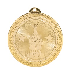 2" BriteLazer Series All Star Cheerleading Medal BL206