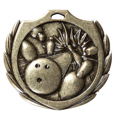2-1/4" BM Series Bowling Medal BMD04