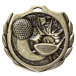 2-1/4" BM Series Golf Medal BMD07