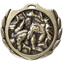 2-1/4" BM Series Wrestling Medal BMD18