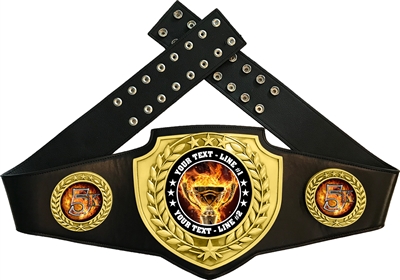 5K Flame Championship Award Belt