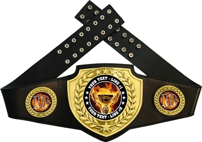 10K Flame Championship Award Belt