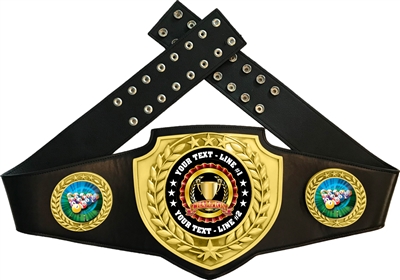 Billiards Pool Championship Award Belt