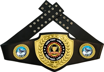Snow Mobile Machine Championship Award Belt