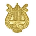 Chennile - Plain Lyre Pin CL-82