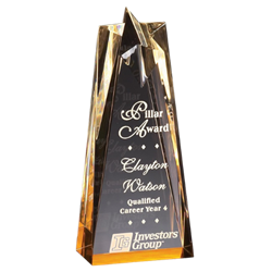 8" Gold Star Acrylic Award Trophy