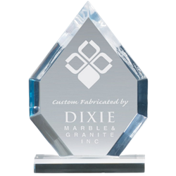6" x 8" Blue Jade or Clear Arrowhead Acrylic Awards