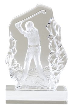 Sculptured Glass Golf Swing Award