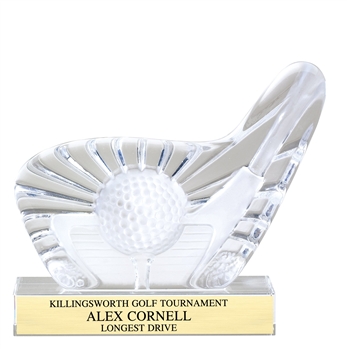 Sculptured Glass Golf Club Award