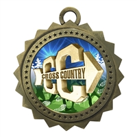 3" Cross Country Medal