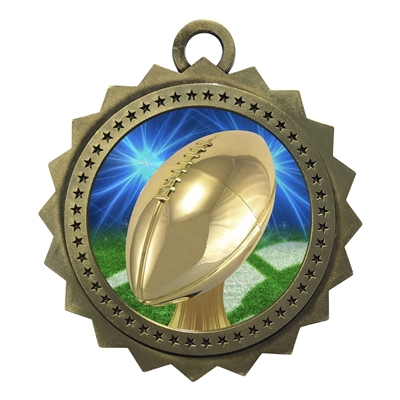 3" Football Medal