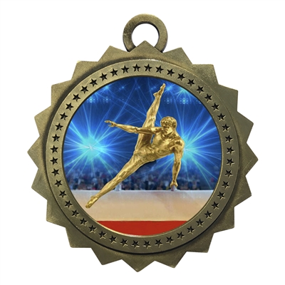 3" Male Gymnastics Medal