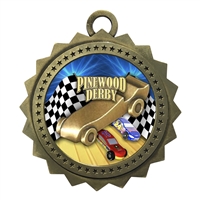 3" Pinewood Derby Medal