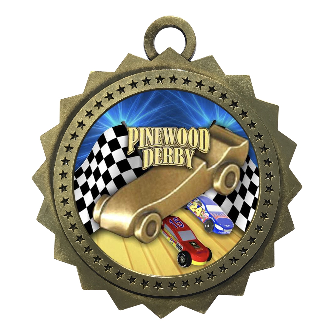3" Pinewood Derby Medal