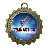 3" Female Gymnastics Medal