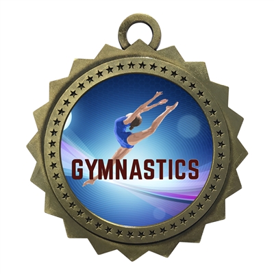 3" Female Gymnastics Medal