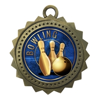 3" Bowling Medal