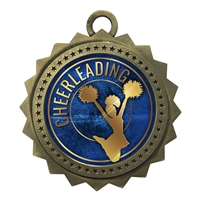 3" Cheerleading Medal