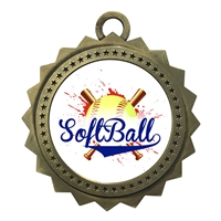 3" Softball Medal