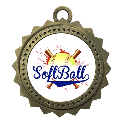 3" Softball Medal
