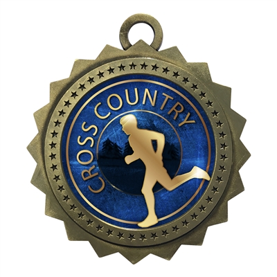 3" Cross Country Medal