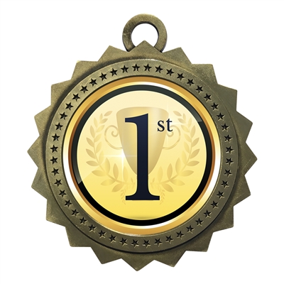 3" 1st Place Medal