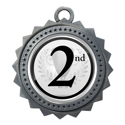 3" 2nd Place Medal