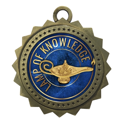 3" Lamp of Knowledge Medal