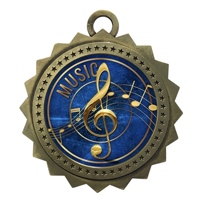 3" Music Medal
