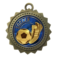 3" Soccer Medal