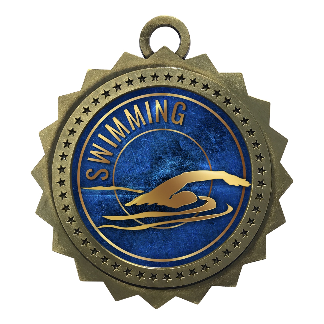 24x SWIMMING PRINTED TROPHY MEDAL INSERTS FLAT OR DOMED 25mm 3 Colours 