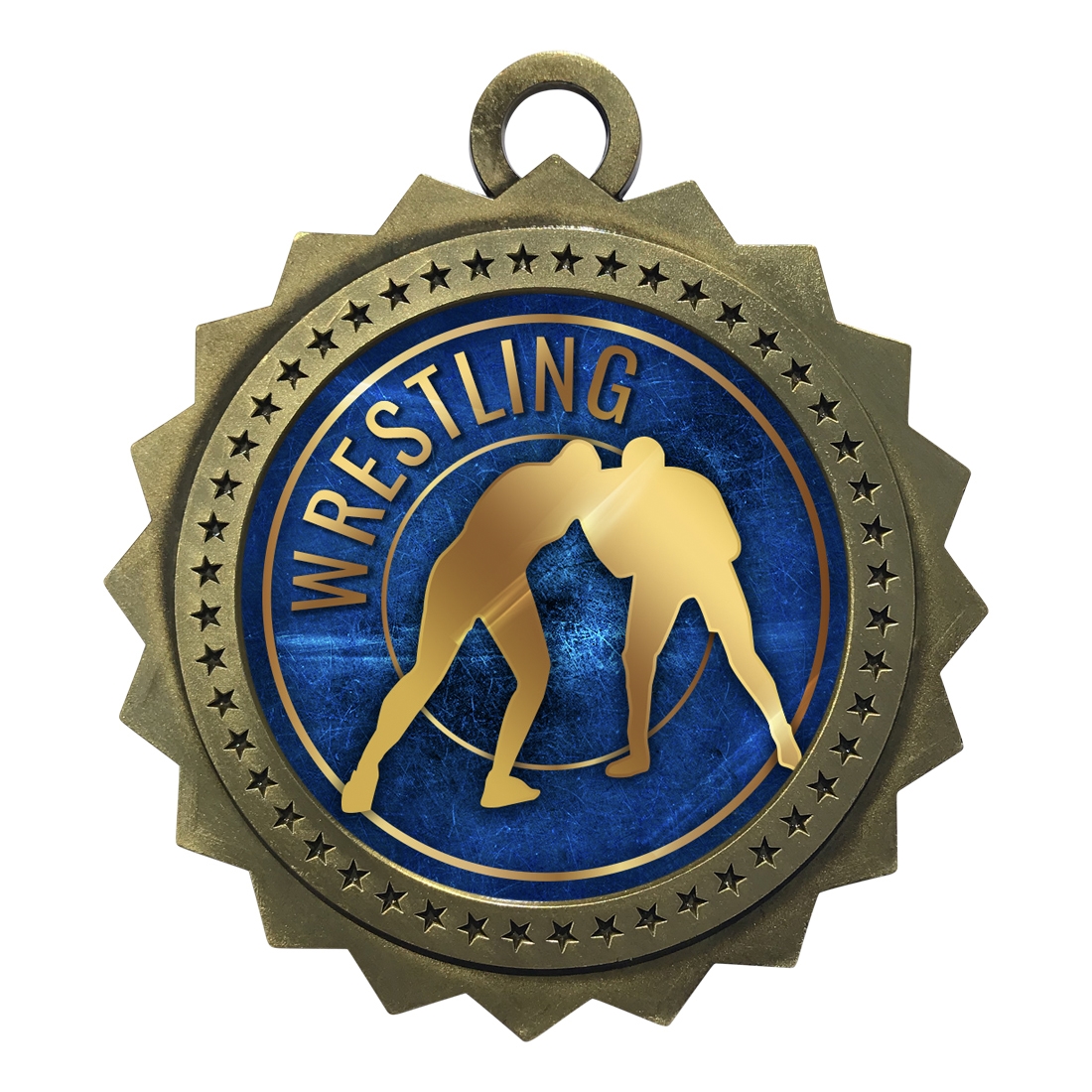 3" Wrestling Medal (D03-EG62)