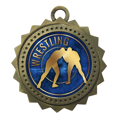 3" Wrestling Medal