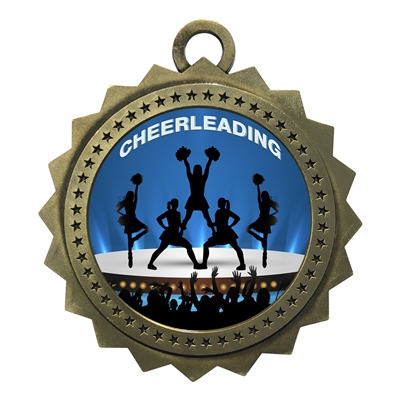 3" Cheerleading Medal