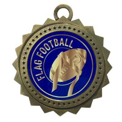 3" Flag Football Medal