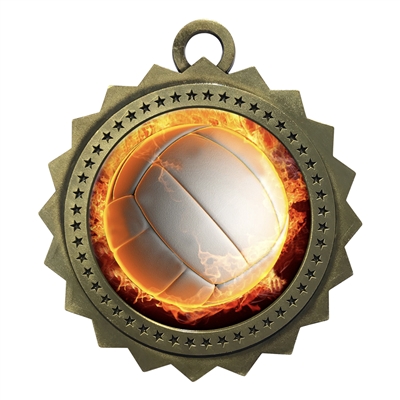 3" Volleyball Medal