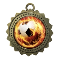 3" Soccer Medal