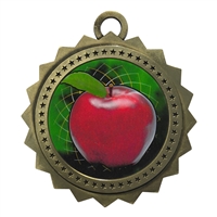 3" Scholastic Apple Medal