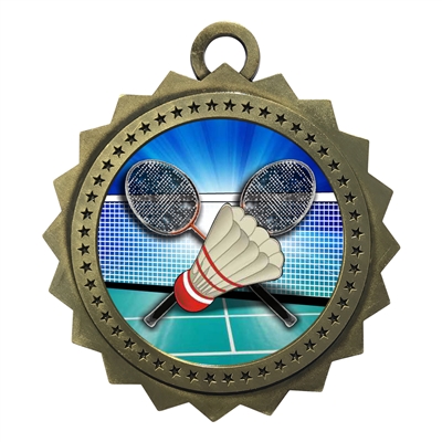 3" Badminton Medal