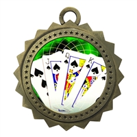 3" Poker Medal