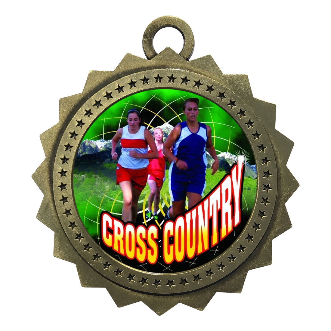 3" Female Cross Country Medal