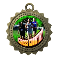 3" Male Cross Country Medal