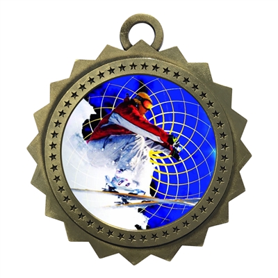 3" Snow Skier Medal