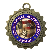 3" Educational Achievement Award Medal