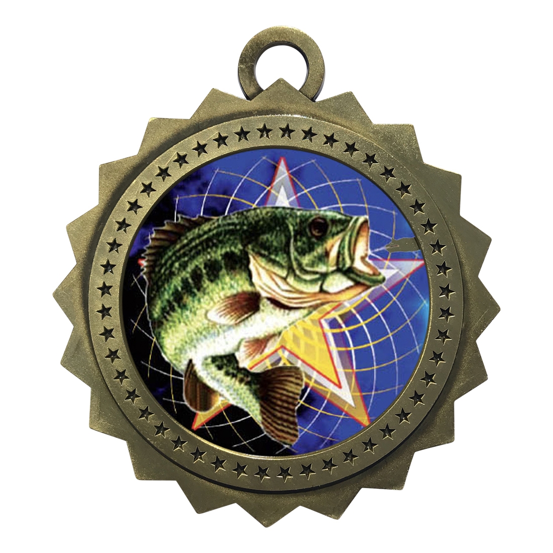 3" Fishing Medal (D03-FCL470)