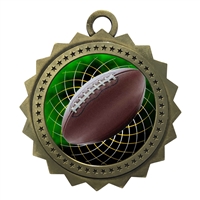 3" Football Medal