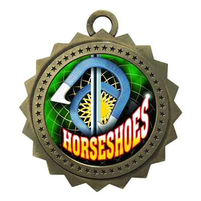 3" Horseshoes Medal