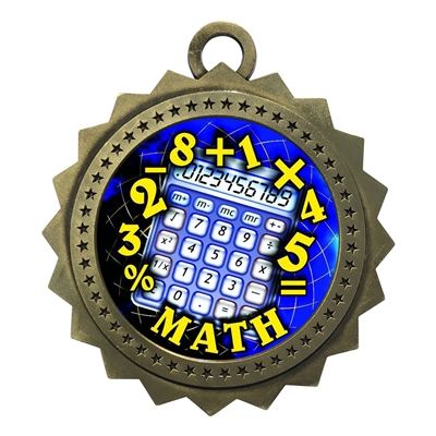 3" Math Medal