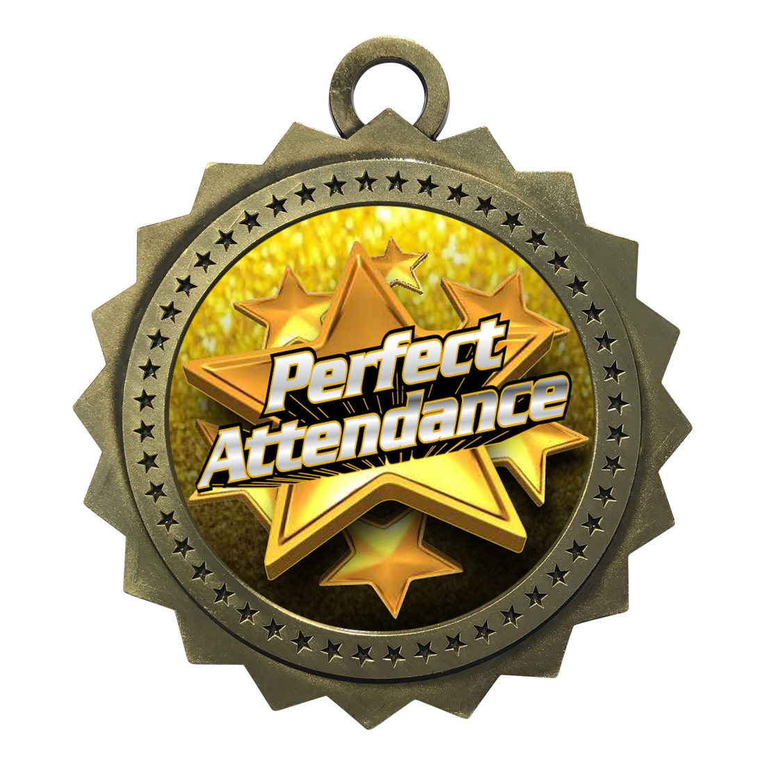 3" Perfect Attendance Medal